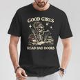 Good Girls Read Bad Books Dark Romance Reader Skeleton Goth T-Shirt Unique Gifts Good Girls Read Bad Books Dark Romance Reader Skeleton Goth T-Shirt Unique Gifts