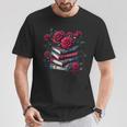 Gothic Books Roses Dark Academia Vintage Library Romance T-Shirt Unique Gifts Gothic Books Roses Dark Academia Vintage Library Romance T-Shirt Unique Gifts