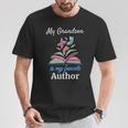 My Grandson Is My Favorite Author For Book Lovers T-Shirt Unique Gifts