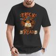 Halloween Book Lovers Librarian Teacher Library Kids Costume T-Shirt Unique Gifts