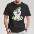Halloween Books Cute Ghost Reading Booooks Teacher T-Shirt Unique Gifts