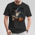Halloween Girls Boys Wizard Book Pumpkin Kids Halloween T-Shirt Unique Gifts