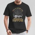 This Is Where Happens Magic Occult Mystic Book T-Shirt Unique Gifts