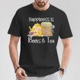 Happiness Is Books And Tea T-Shirt Unique Gifts Happiness Is Books And Tea T-Shirt Unique Gifts