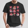 Hearts Reading Book Lovers All Booked For Valentine T-Shirt Unique Gifts