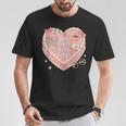 Hot Girls Read Books Cute Heart Graphic T-Shirt Unique Gifts