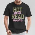 Hot Girls Read Books Retro Varsity Aesthetic Reading T-Shirt Unique Gifts Hot Girls Read Books Retro Varsity Aesthetic Reading T-Shirt Unique Gifts