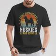 Huskies And Books Husky Mom Husky Dad Retro Vintage Reading T-Shirt Unique Gifts Huskies And Books Husky Mom Husky Dad Retro Vintage Reading T-Shirt Unique Gifts