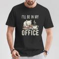 I’Ll Be In My Office Cat Coffee Book Reading Lover T-Shirt Unique Gifts