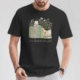 I'm Booked Tonight Cozy Floral Book Lover Graphic T-Shirt Unique Gifts