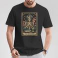 The Introvert Skeleton Tarot Card Coffee Book Lover T-Shirt Unique Gifts