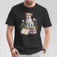 Jack Russell Terrier Bookworm Flowers Book Reading Books T-Shirt Unique Gifts Jack Russell Terrier Bookworm Flowers Book Reading Books T-Shirt Unique Gifts