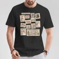 Jane Austen Book Classic Literature Stamp Collage T-Shirt Unique Gifts Jane Austen Book Classic Literature Stamp Collage T-Shirt Unique Gifts