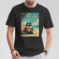 Japanese Cat Book Summer Beach Vacation Cruise T-Shirt Unique Gifts Japanese Cat Book Summer Beach Vacation Cruise T-Shirt Unique Gifts