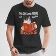 Just A Girl Who Loves Anime And Reading Books T-Shirt Unique Gifts
