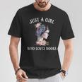 Just A Girl Who Loves Books Reading One More Chapter T-Shirt Unique Gifts