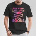 Just A Girl Who Loves Books T-Shirt Unique Gifts