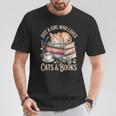Just A Girl Who Loves Cats And Books Reading Librarian T-Shirt Unique Gifts Just A Girl Who Loves Cats And Books Reading Librarian T-Shirt Unique Gifts