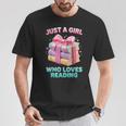 Just a Girl Who Loves Reading Women Book Lover Bookworm T-Shirt Unique Gifts