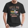 Just A Girl Who Loves Unicorns And Books Women Reading T-Shirt Unique Gifts Just A Girl Who Loves Unicorns And Books Women Reading T-Shirt Unique Gifts