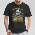 Just A Girl Who Loves Wolves And Books Howling Wolf Moon T-Shirt Unique Gifts Just A Girl Who Loves Wolves And Books Howling Wolf Moon T-Shirt Unique Gifts