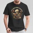 Just One More Chapter Book Lover Bookish Reading Skeleton T-Shirt Unique Gifts