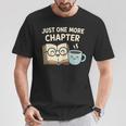 Just One More Chapter Book Lover Reading Coffee Kawaii T-Shirt Unique Gifts