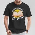 Just One More Chapter Book Reading Bookworm T-Shirt Unique Gifts