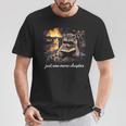 Just One More Chapter Bookish Raccoon Reading Book Reader T-Shirt Unique Gifts
