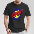 KAPOW Action Super Hero Retro Comic Book Bubble Superhero T-Shirt Unique Gifts KAPOW Action Super Hero Retro Comic Book Bubble Superhero T-Shirt Unique Gifts