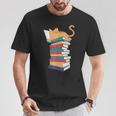 Kawaii Cat Lover Reading Books Librarian Humor Tee T-Shirt Unique Gifts Kawaii Cat Lover Reading Books Librarian Humor Tee T-Shirt Unique Gifts