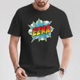 Kids Boys Ezra Comic Book Superhero Name T-Shirt Unique Gifts