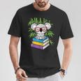 Koala Bear Librarian Reading Books Koala T-Shirt Unique Gifts