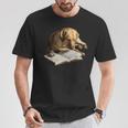 Labrador Retriever Dog Bookworm Reading Book Graphic T-Shirt Unique Gifts Labrador Retriever Dog Bookworm Reading Book Graphic T-Shirt Unique Gifts