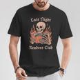 Late Night Readers Club Skeleton Book Lover T-Shirt Unique Gifts Late Night Readers Club Skeleton Book Lover T-Shirt Unique Gifts