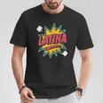 Latina Superhero Comic Book Bubble T-Shirt Unique Gifts Latina Superhero Comic Book Bubble T-Shirt Unique Gifts