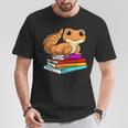 Leopard Gecko With Book Lizard Reptile Lover T-Shirt Unique Gifts Leopard Gecko With Book Lizard Reptile Lover T-Shirt Unique Gifts