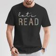 Let's Read Book Nerd Reading Book Lover Librarian Teacher T-Shirt Unique Gifts