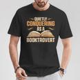 Librarian Book Reader Booktrovert Reading T-Shirt Unique Gifts