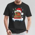 Librarian Book Santa Hat Reader Snow Pajamas Christmas T-Shirt Unique Gifts Librarian Book Santa Hat Reader Snow Pajamas Christmas T-Shirt Unique Gifts