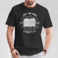 Librarian Just One More Chapter Bookish Cute Book Reading T-Shirt Unique Gifts