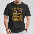 Librarian Retirement Library Books Lovers T-Shirt Unique Gifts