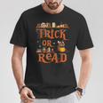 Librarian Trick Or Read Library Event Halloween Book Lovers T-Shirt Unique Gifts