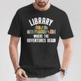 Library Art For Men Women Bookworm Reading Book Lovers T-Shirt Unique Gifts Library Art For Men Women Bookworm Reading Book Lovers T-Shirt Unique Gifts
