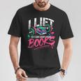 I Lift So I Can Carry More Books Reading Reader Workout Gym T-Shirt Unique Gifts