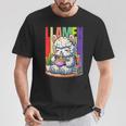 Llamen Cute Kawaii Llama Eating Ramen And Reading Books T-Shirt Unique Gifts