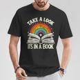 Take A Look A Book Vintage Reading Librarian Rainbow T-Shirt Unique Gifts Take A Look A Book Vintage Reading Librarian Rainbow T-Shirt Unique Gifts