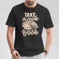 Take a Look It's In a Book Author History Reading T-Shirt Unique Gifts