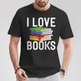 I Love Books Librarian T-Shirt Unique Gifts I Love Books Librarian T-Shirt Unique Gifts