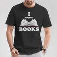 I Love Books Shirt T-Shirt Unique Gifts